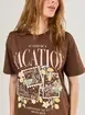 Camiseta Oversized Marrom Selos