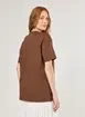 Camiseta Oversized Marrom Selos