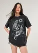 Camiseta Oversized Tigre Marmorizada