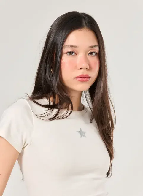 Blusa Estrela Com Amarração Nas Costas