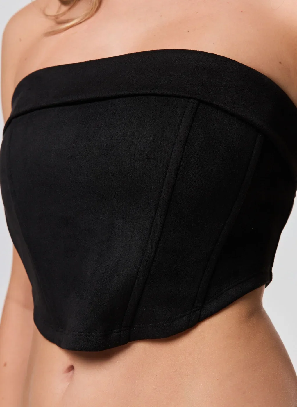 Corselet Cropped Dobra Suede