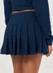 Saia Short Plissada Azul-Marinho