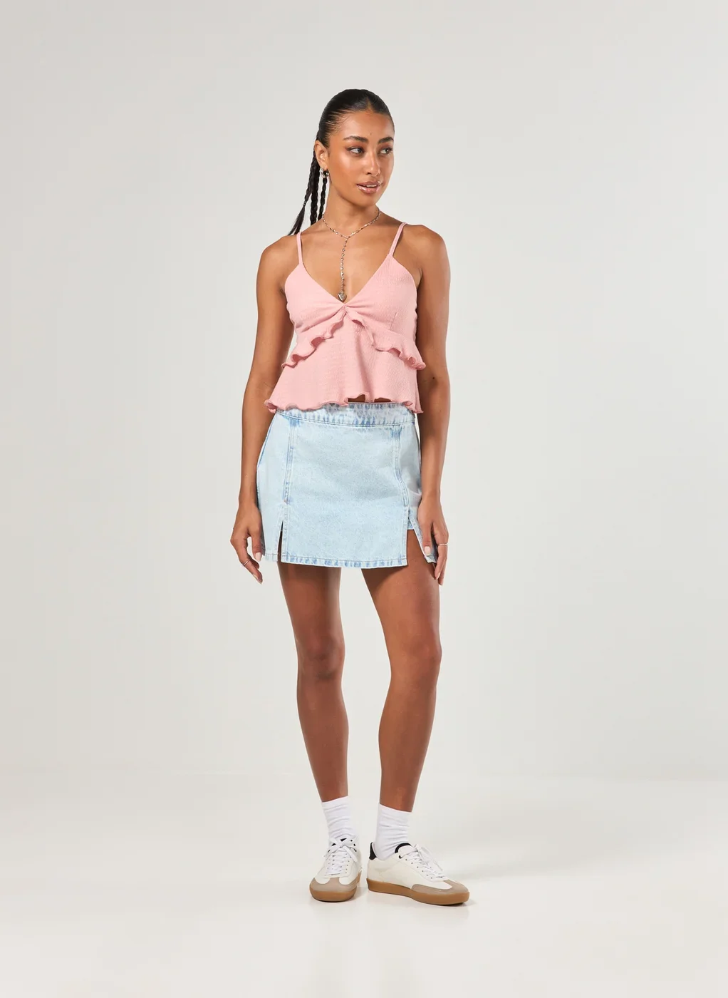 Blusa Alcinha Babados Rosa