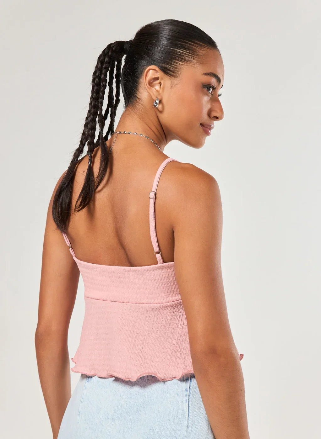 Blusa Alcinha Babados Rosa