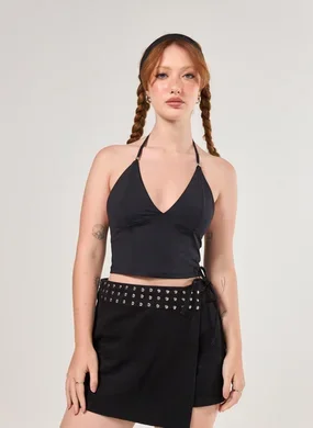 Cropped Poliamida Decote V