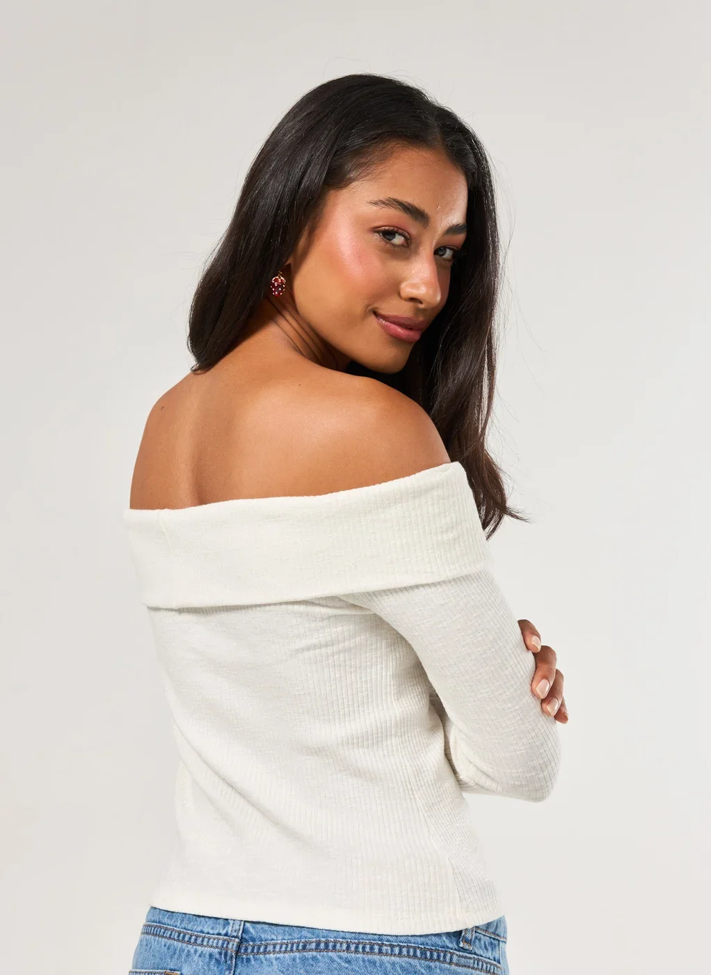 Blusa Manga Longa Pala Virada Botões