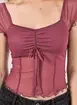 Blusa Tule Estilo Corselet