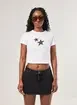 Mini Tee Off-White Estrela Oncinha