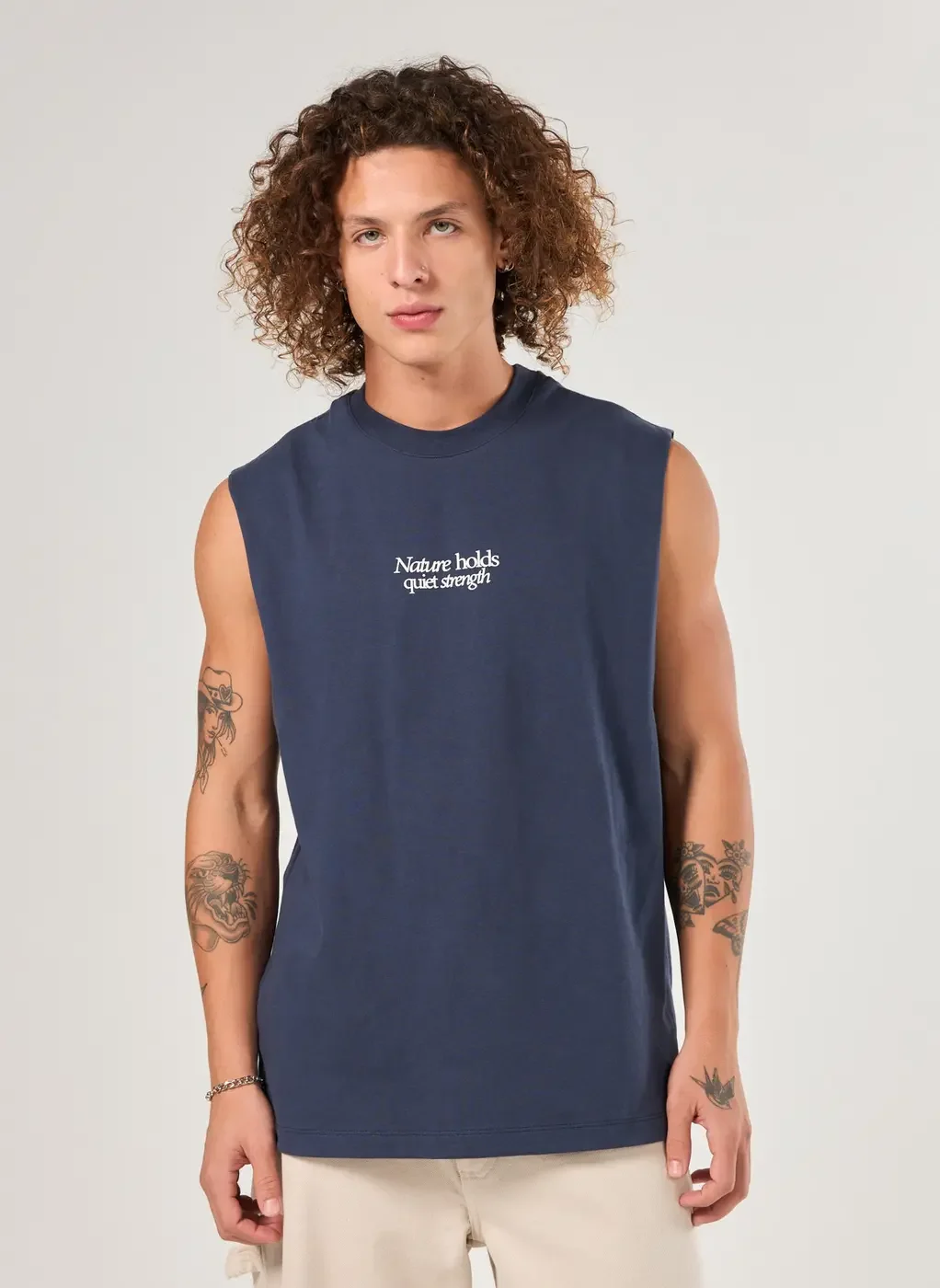 Regata Sleeveless Comfort Malhão Nature