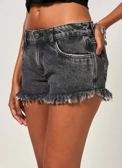 Short Jeans Micro Cintura Baixa