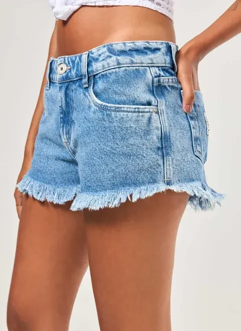 Short Jeans Micro Cintura Baixa