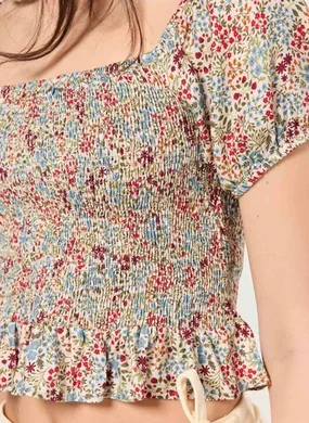 Blusa Cropped Latex Florida