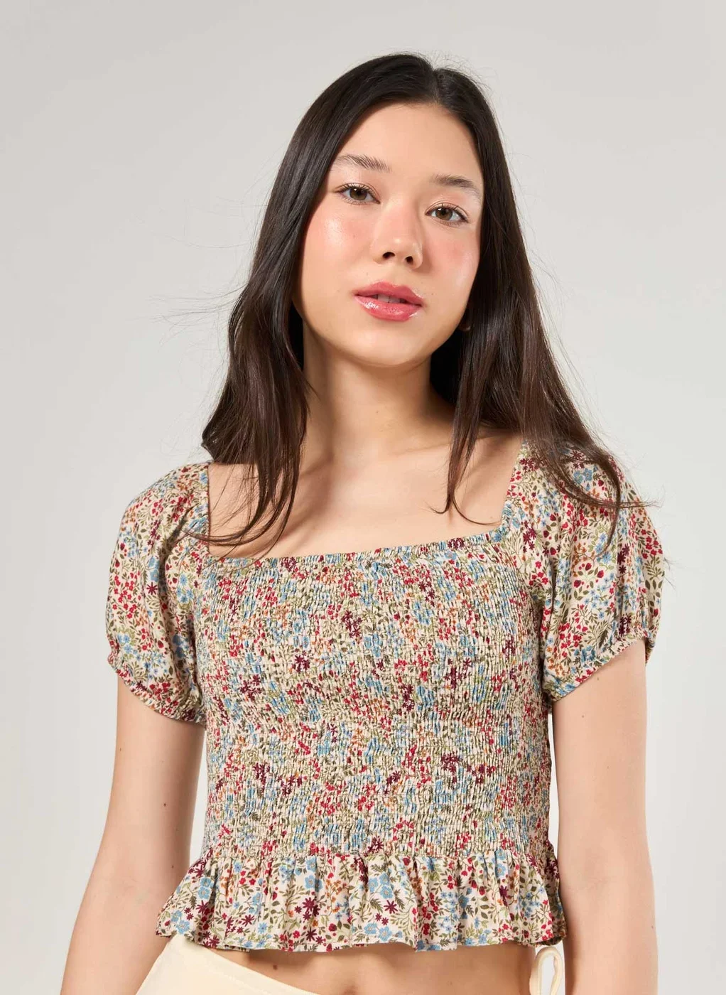 Blusa Cropped Latex Florida