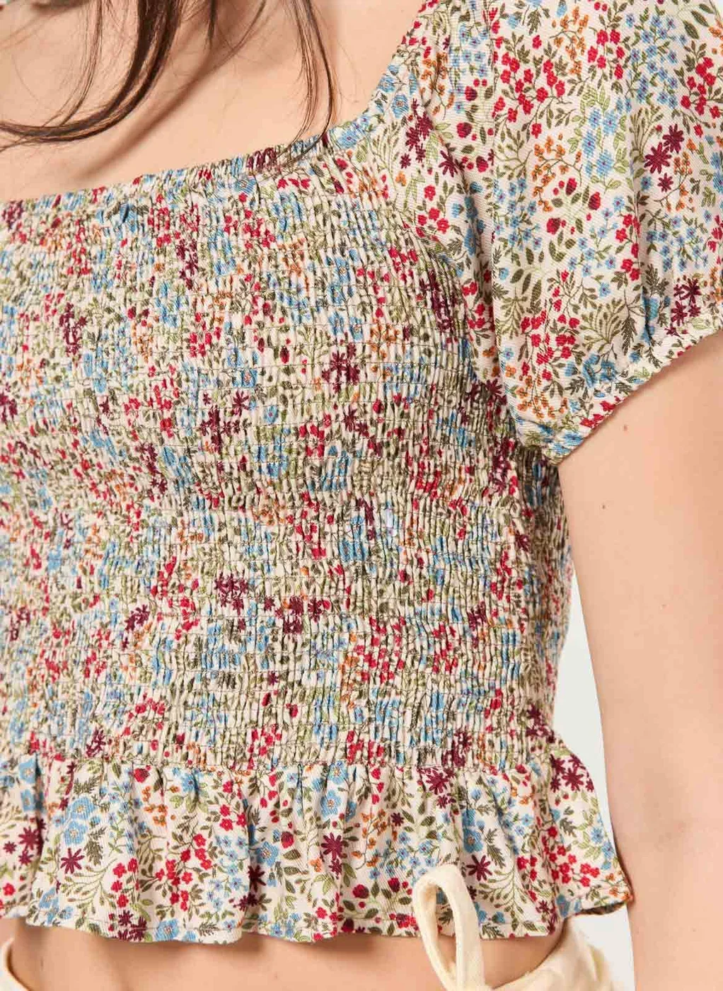 Blusa Cropped Latex Florida