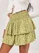 Saia Curta Repolho Verde Florido