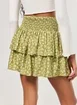 Saia Curta Repolho Verde Florido