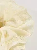 Maxi Scrunchie Broderie Amarelo Manteiga