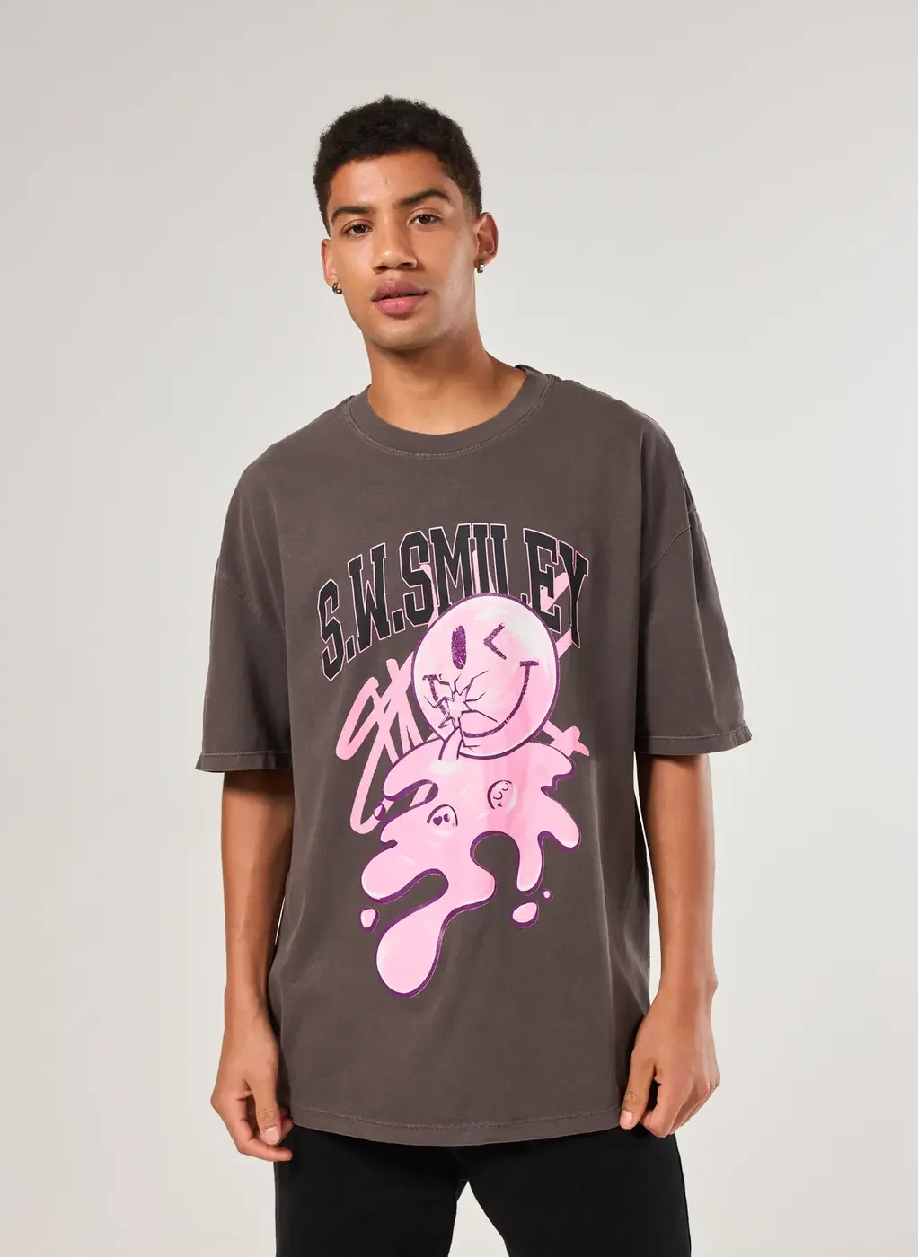 Camiseta Oversized Malhão Estonada Smile