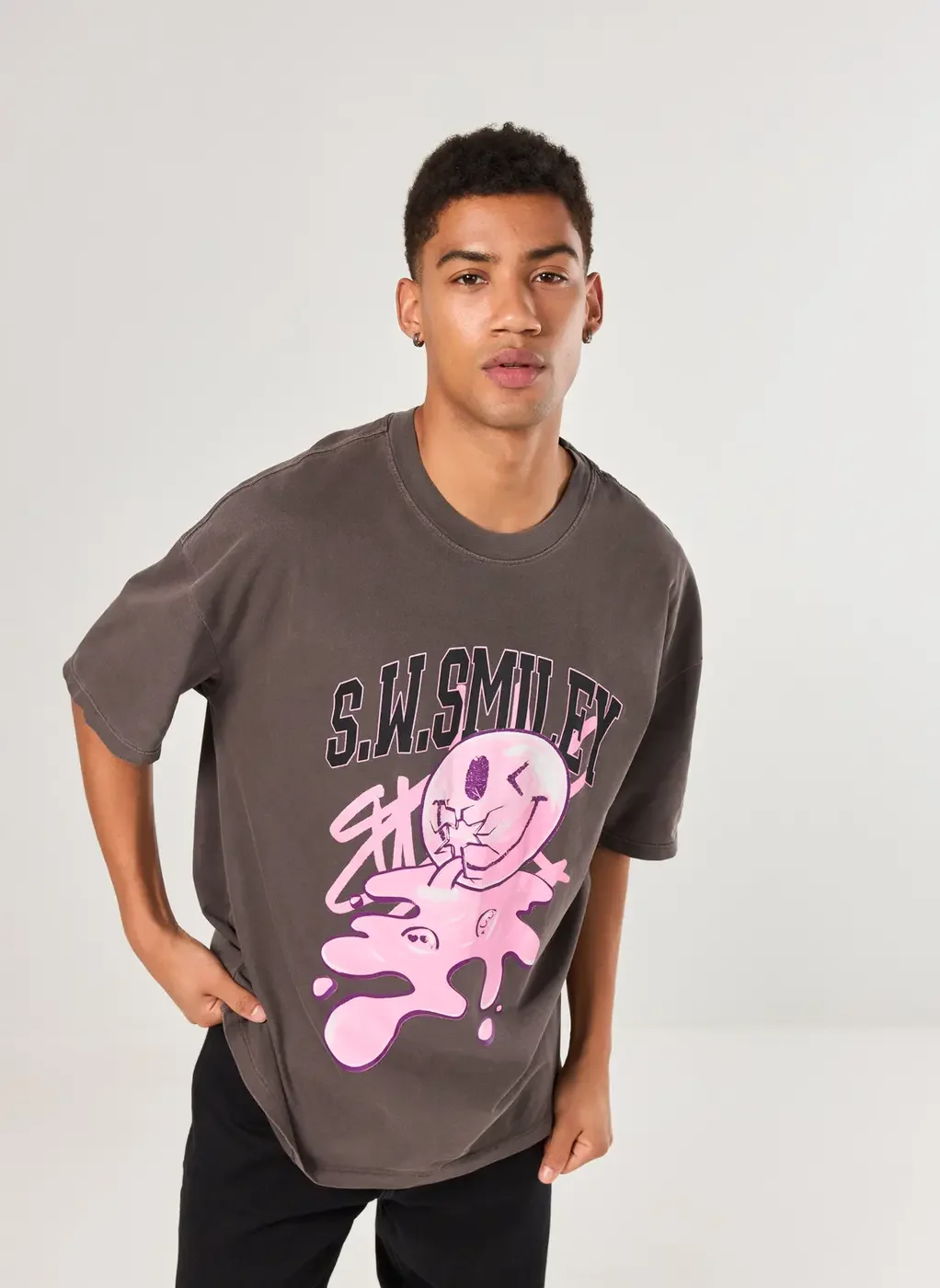 Camiseta Oversized Malhão Estonada Smile