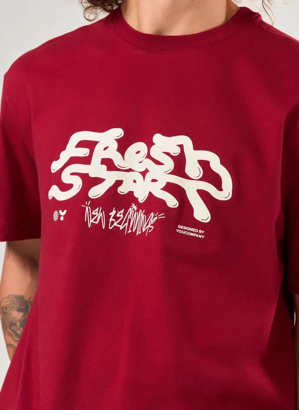 Camiseta Comfort Vinho Fresh