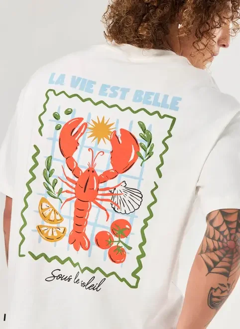Camiseta Relaxed Off-White Lobster