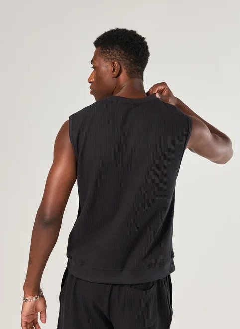 Regata Sleeveless Box Texturizada