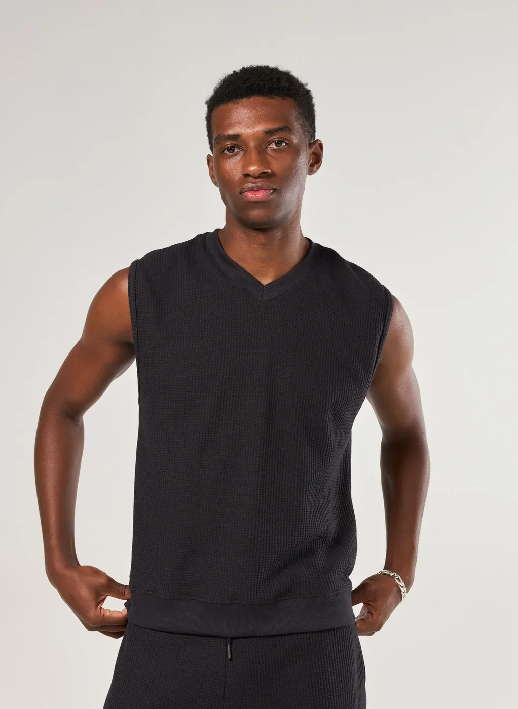 Regata Sleeveless Box Texturizada