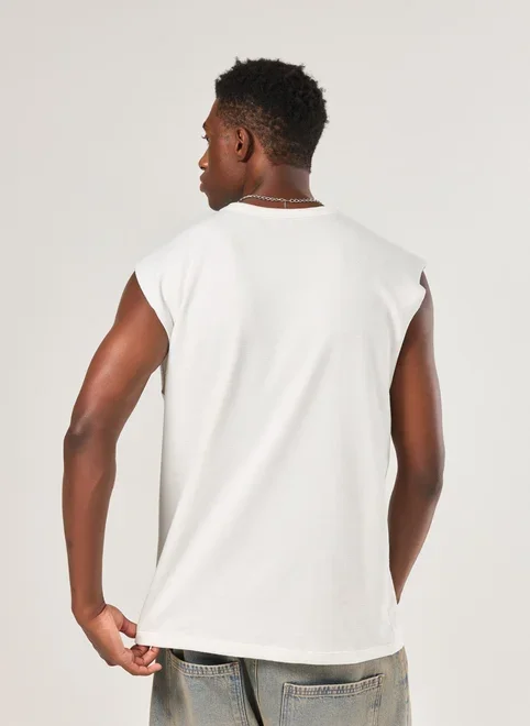 Regata Sleeveless Comfort Atoalhada Bordado