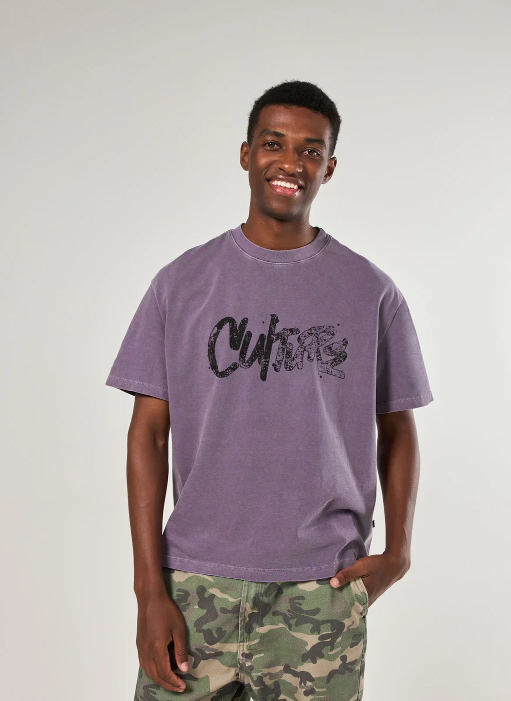 Camiseta Box Estonada Roxa Culture