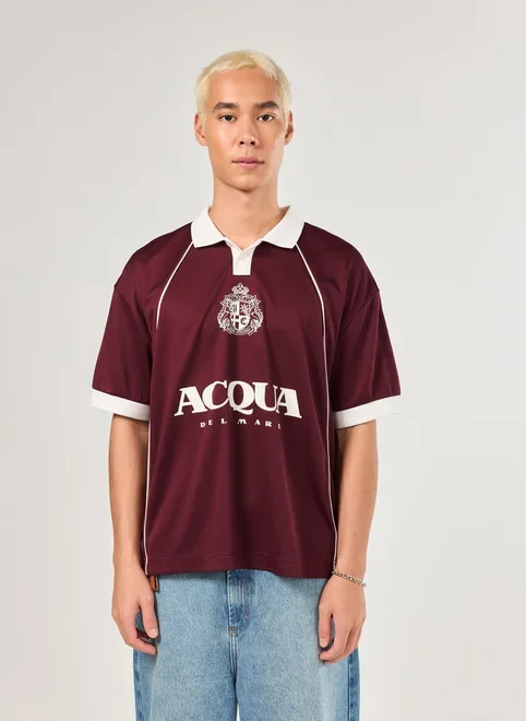 Camiseta Box Polo Esportiva Bordô