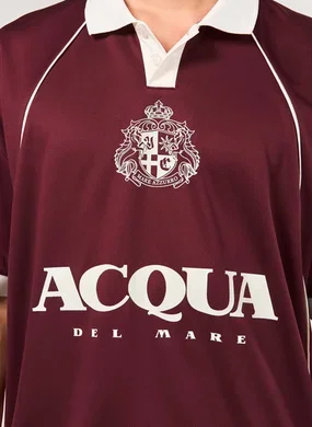 Camiseta Box Polo Esportiva Bordô