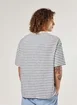 Camiseta Box Listrada Texturizada Bordado