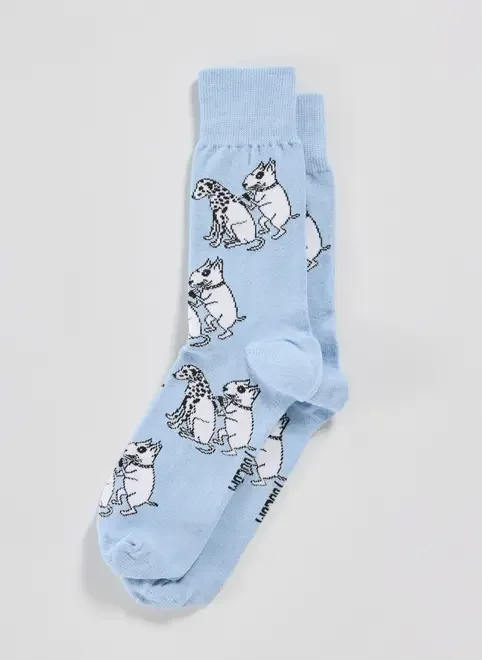 Meia Azul Dálmata Tatuador