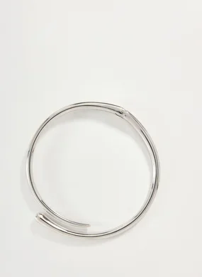 Choker Estruturada Prateada