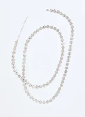 Colar Alongado Bolinhas Martelado