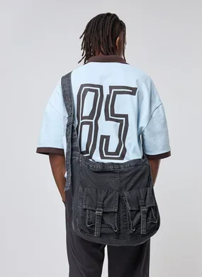 Bolsa Carteiro Jeans Bolsos Cargo