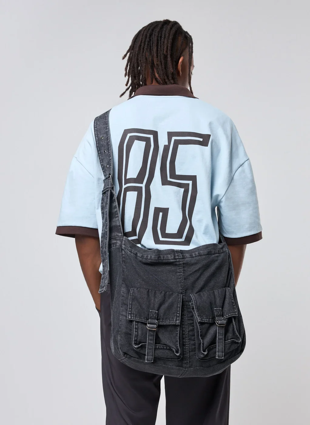 Bolsa Carteiro Jeans Bolsos Cargo