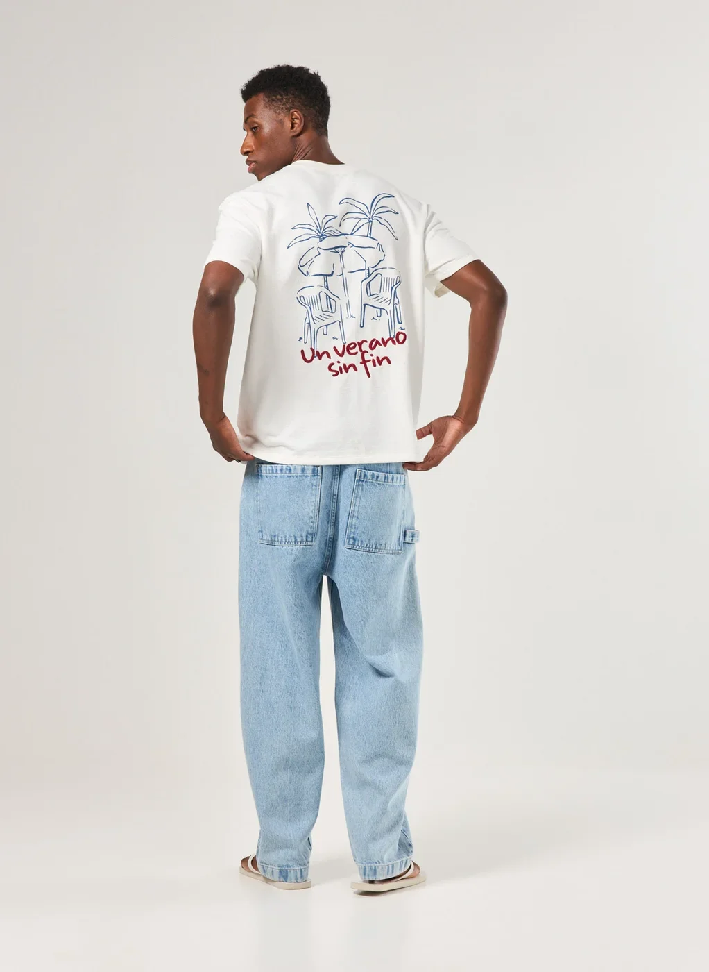 Camiseta Comfort Atoalhada Off-White Verano