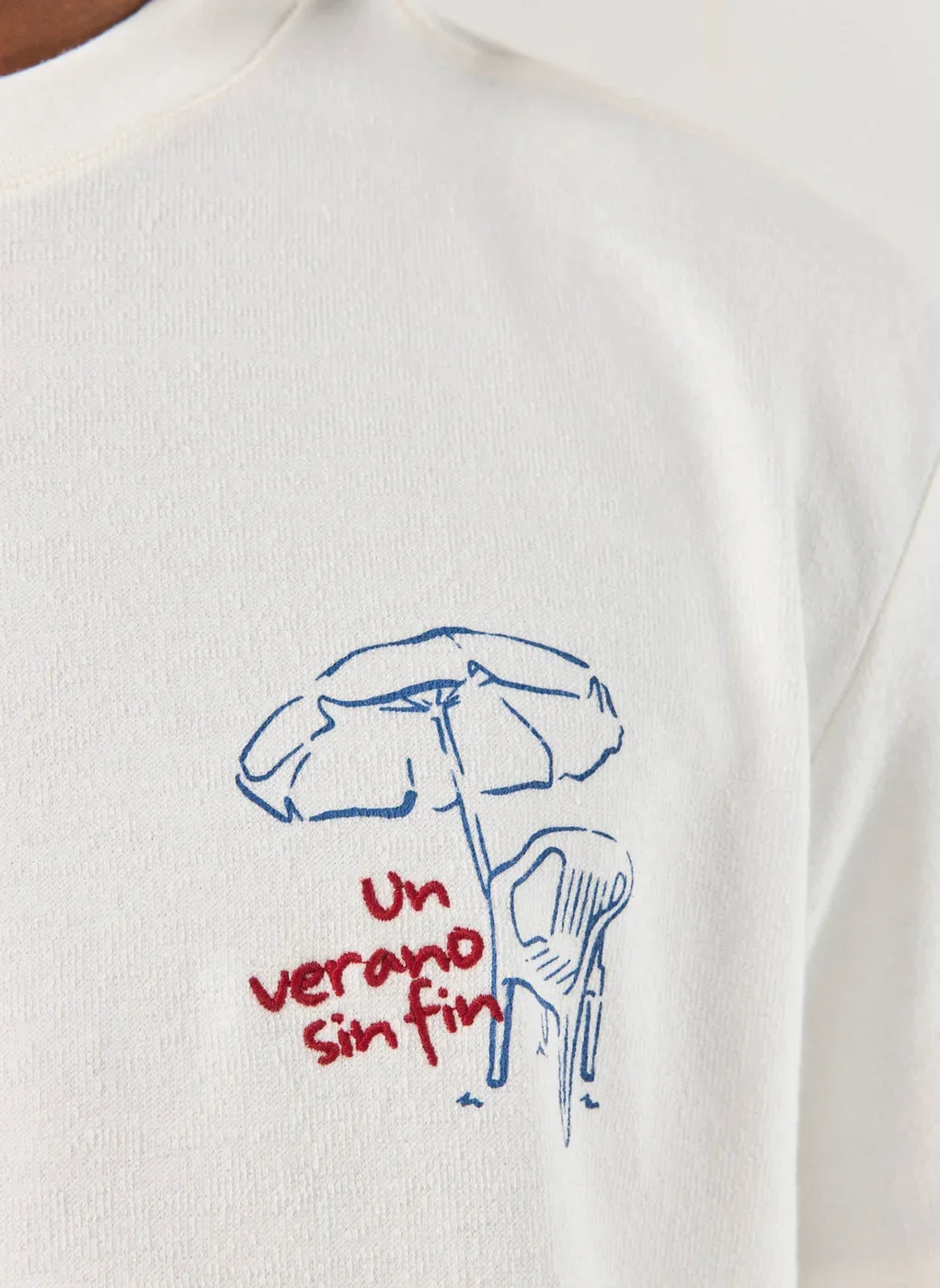 Camiseta Comfort Atoalhada Off-White Verano