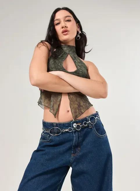 Body Chain Argolas Prateadas