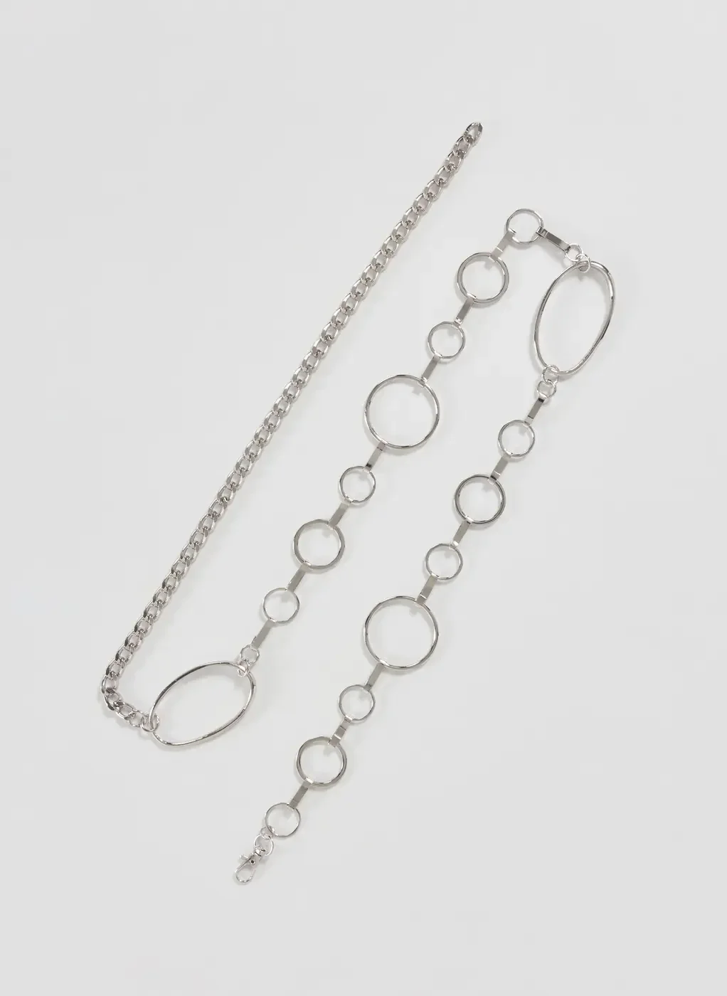 Body Chain Argolas Prateadas