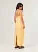 Vestido Midi Amarelo Manteiga