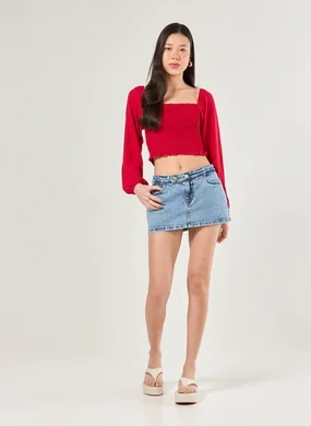 Short Saia Micro Cintura Média