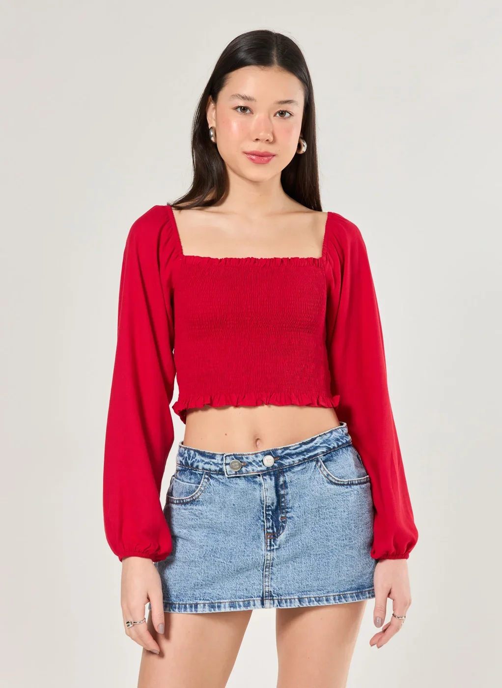 Short Saia Micro Cintura Média