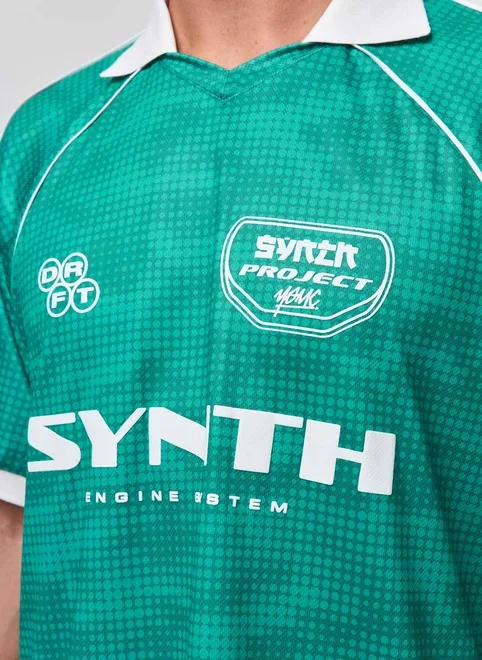 Camiseta Oversized Polo Verde Esportiva