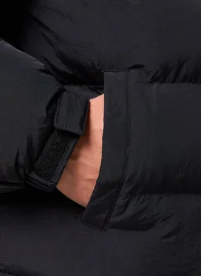 Jaqueta Box Puffer Preta Gola Alta