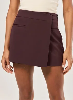 Saia Alfaiataria Cós Assimétrico