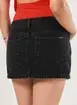 Saia Jeans Preta Com Short Embutido