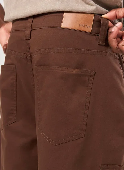 Calça Sarja Baggy Cargo