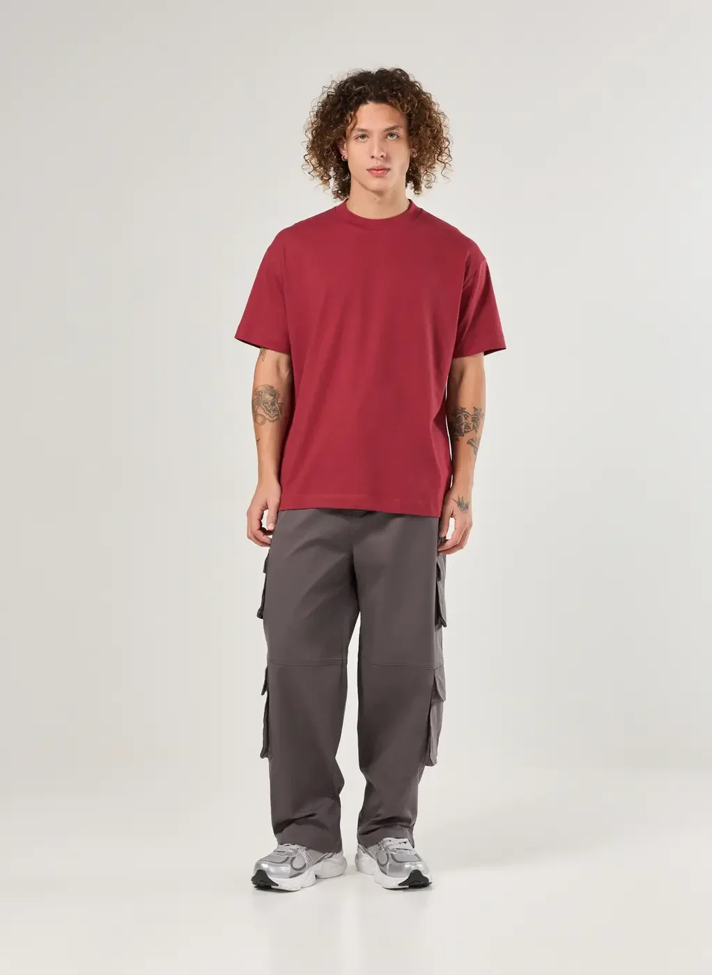 Calça Sarja Baggy Cargo